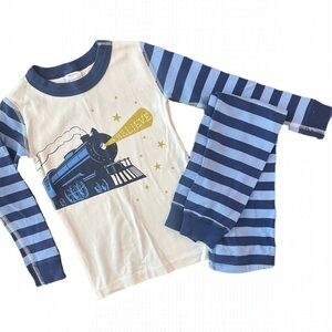 Hanna Andersson Polar Express Pajama Set Sz 4